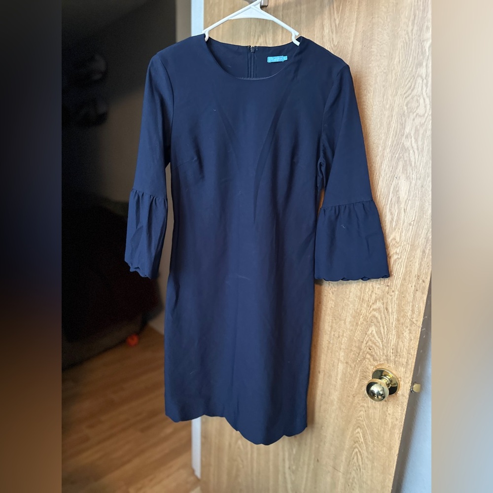 J.McLaughlin Elle navy 3/4 sleeve dress - Picture 8 of 8